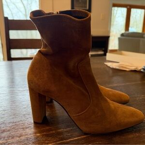 Inez Paz Brown Suede Heeled Boots
